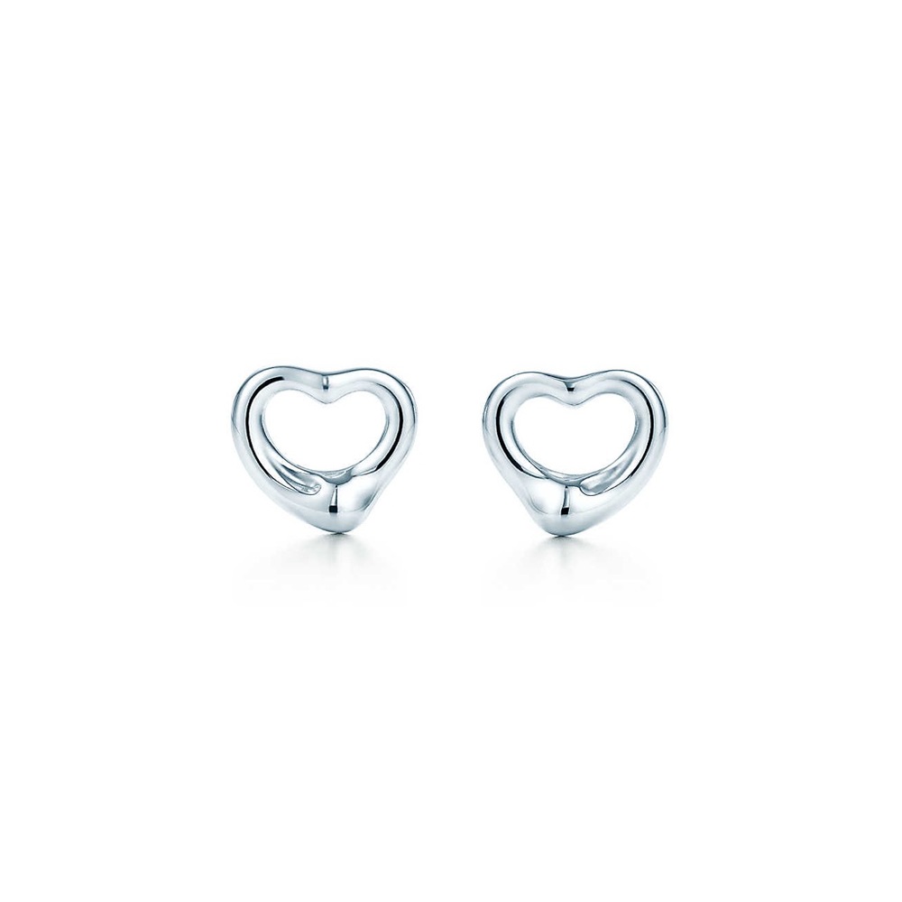 Tiffany Elsa Peretti Open Heart Studs
